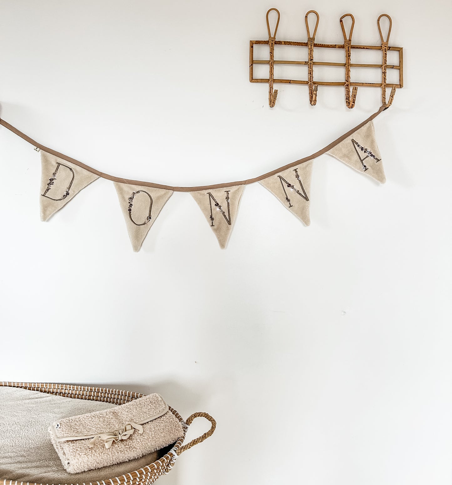 Slinger/Vlaggenlijn met naam, initialen en/of geboortegegevens