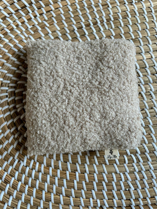 Sensorisch zakje Teddy beige rammelaar