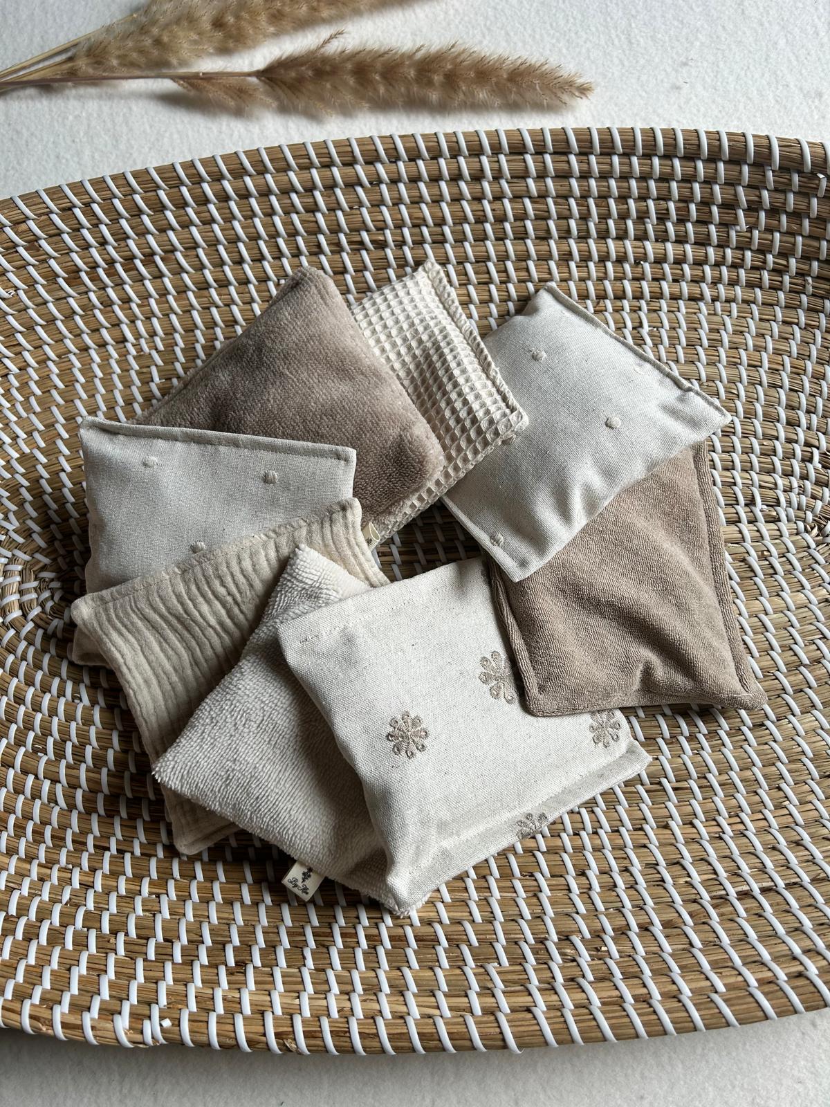 Sensorische zakjes (8 stuks) natuur tinten