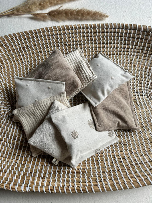 Sensorische zakjes (8 stuks) natuur tinten