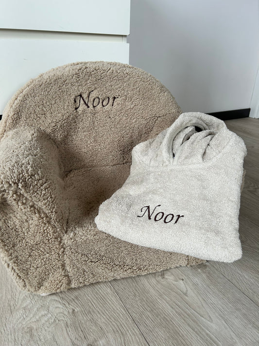 Teddy kinder stoeltje met naam