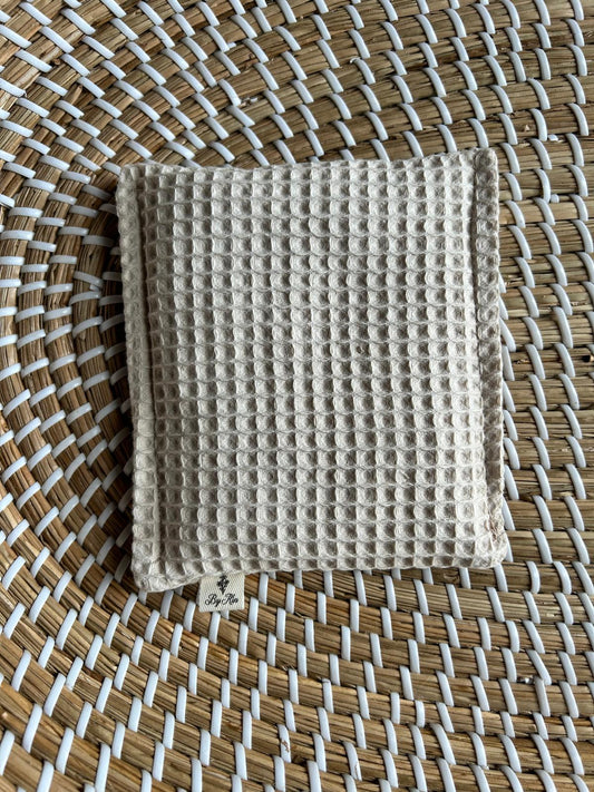 Sensorisch zakje beige wafel kersenpitten