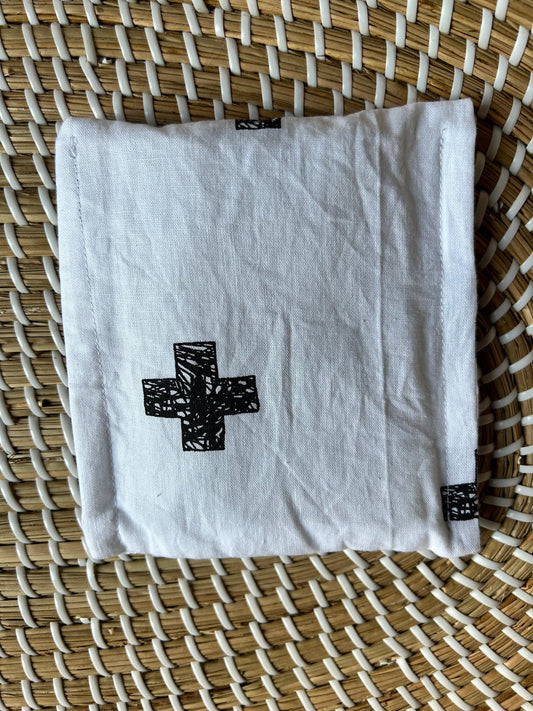 Sensorisch zakje kruisjes zwart wit